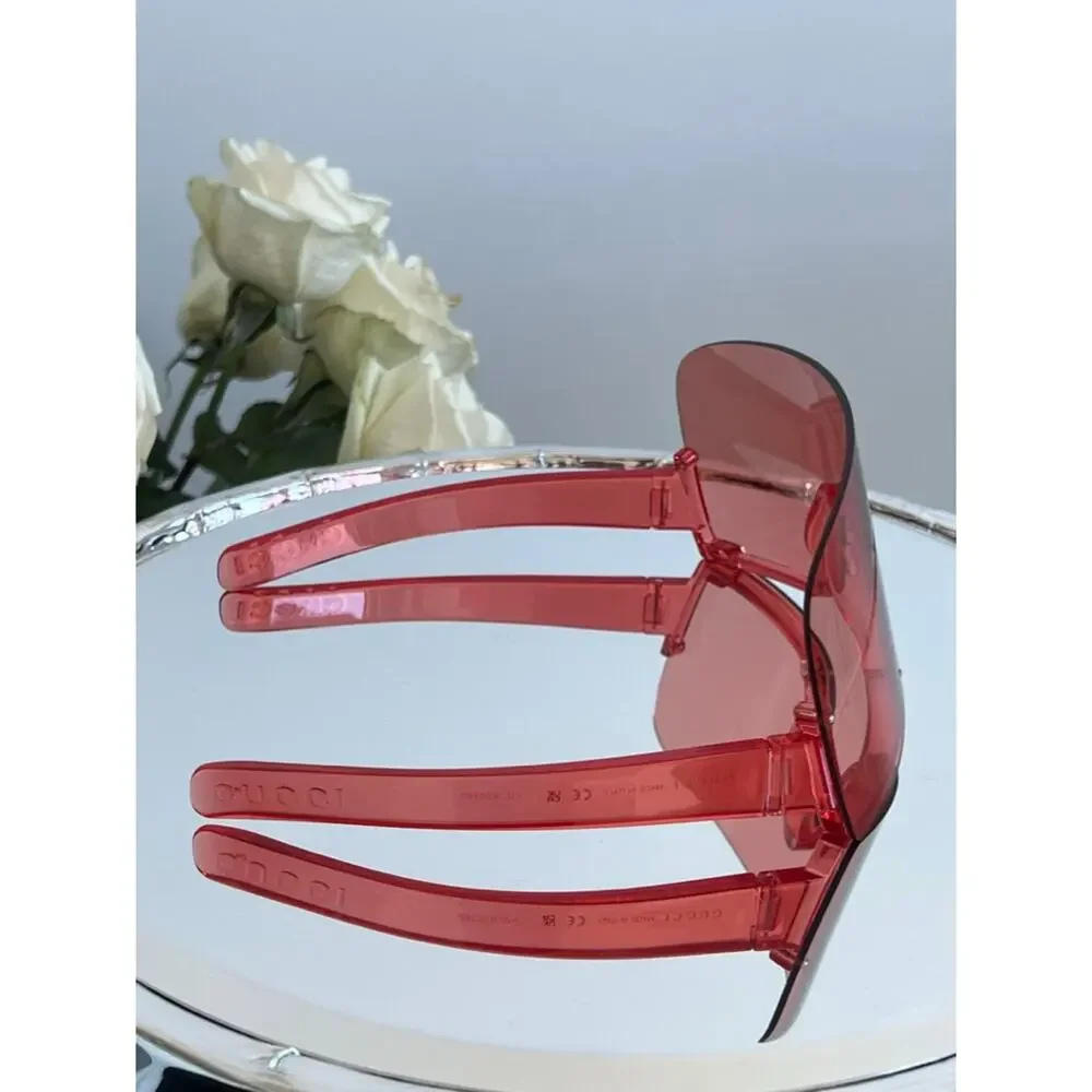 NEW Gucci GG1631S Red Mask Shield Sunglasses